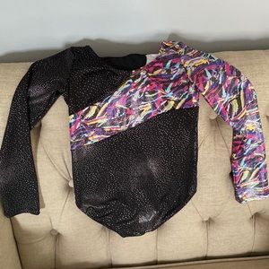 Girls new long sleeve gymnastics leotard, size 140 - 9-10 kids